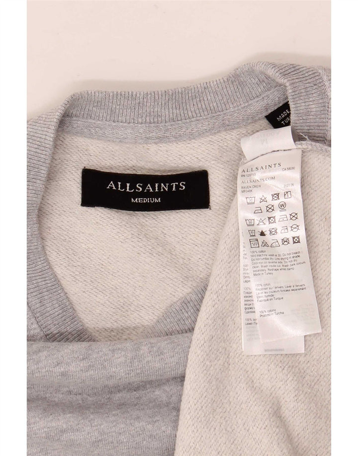 Sudadera All Saints Hombre Jersey Gris Medio Algodón