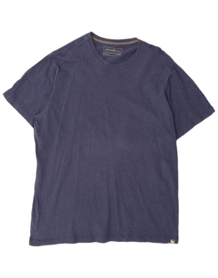 Eddie Bauer Camiseta alta para hombre Top XL Algodón azul marino