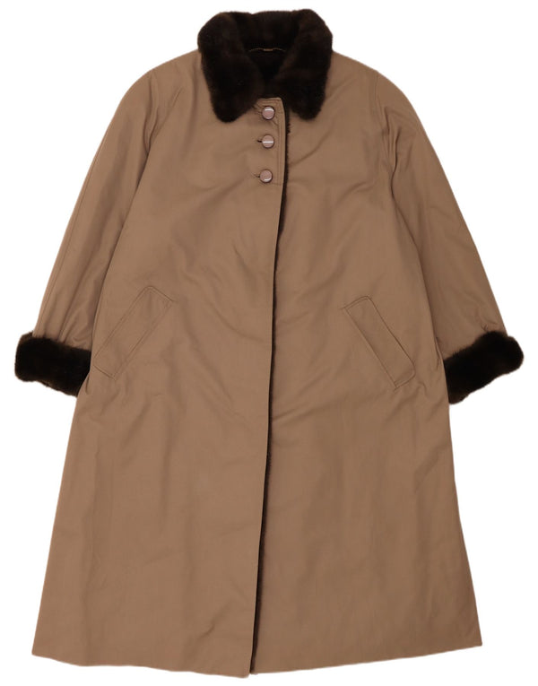 Abrigo Valmeline para mujer UK 20 2XL Marrón Poliéster