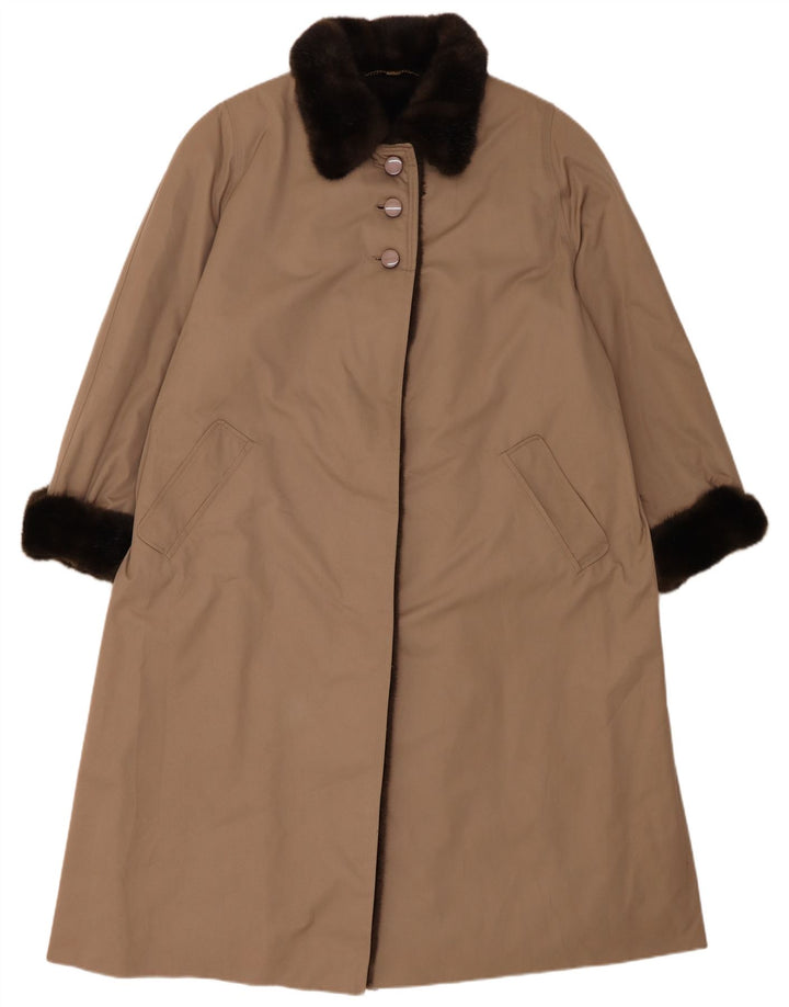 Abrigo Valmeline para mujer UK 20 2XL Marrón Poliéster