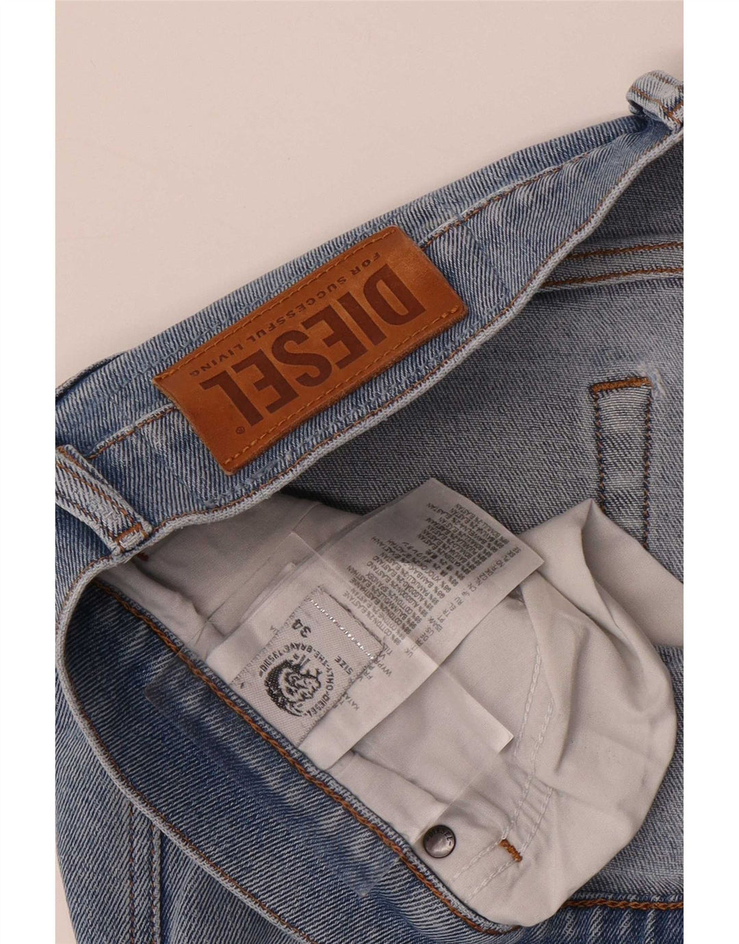 Diesel Vaqueros ajustados para hombre W34 L34 Algodón azul