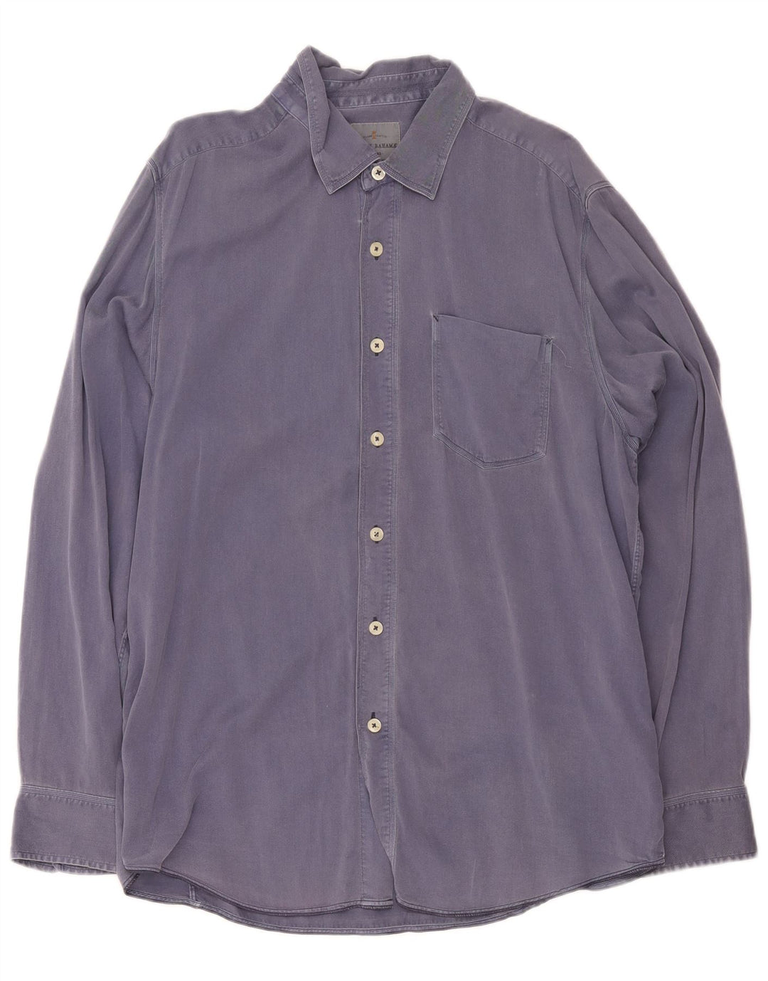 Camisa Tommy Bahama para hombre grande de algodón azul marino