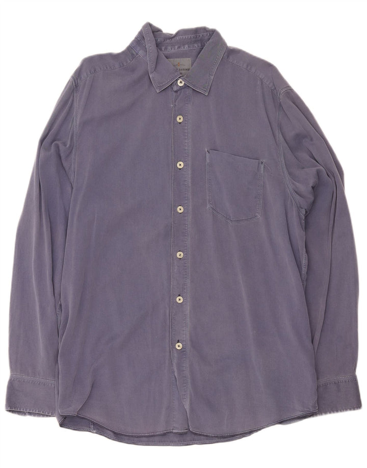 Camisa Tommy Bahama para hombre grande de algodón azul marino