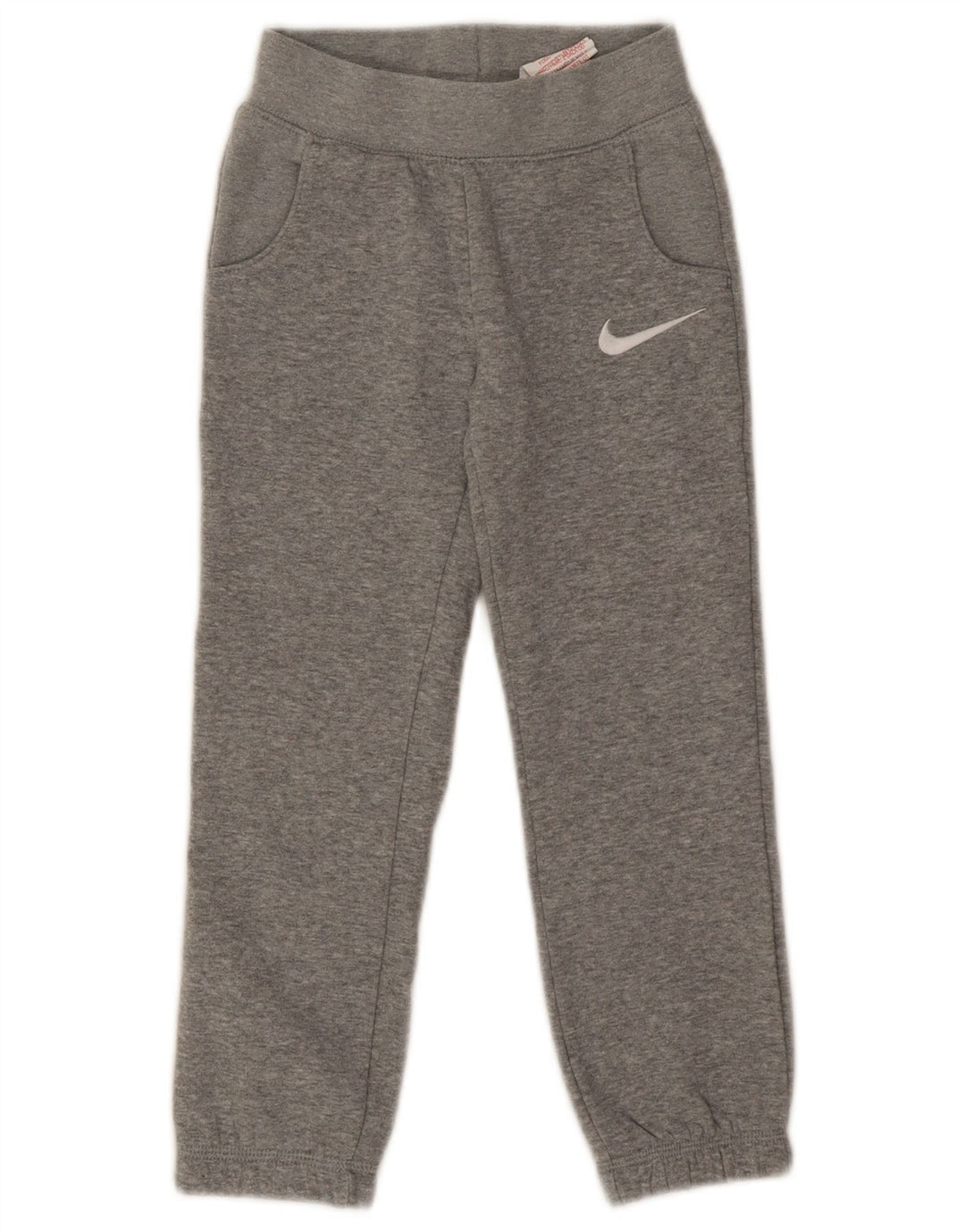 Nike - Pantalón de chándal para niño, 5-6 años, algodón, gris medio