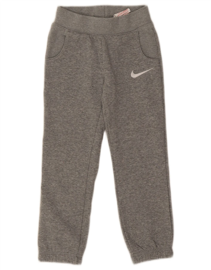Nike - Pantalón de chándal para niño, 5-6 años, algodón, gris medio