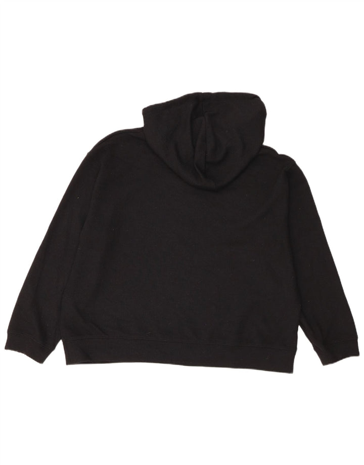 Zara Jersey con capucha extragrande para mujer UK 44 Mediano Poliéster negro