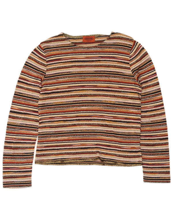 Missoni Blusa para mujer Top UK 42 Mediana Rayas multicolores