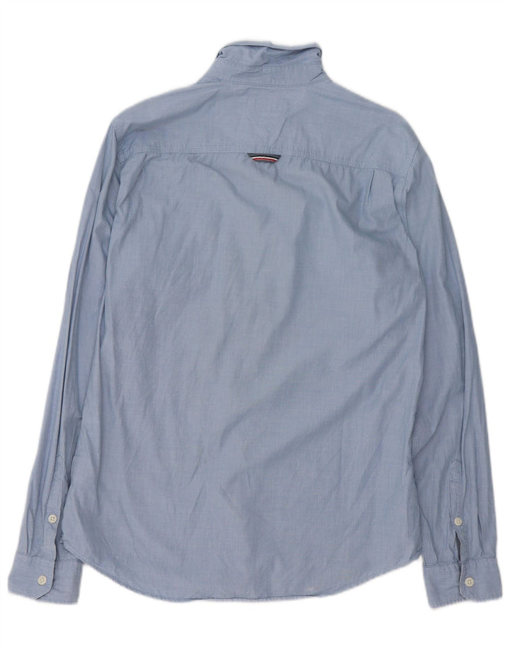 Camisa Tommy Bahama de corte regular para hombre de algodón a rayas azul medio