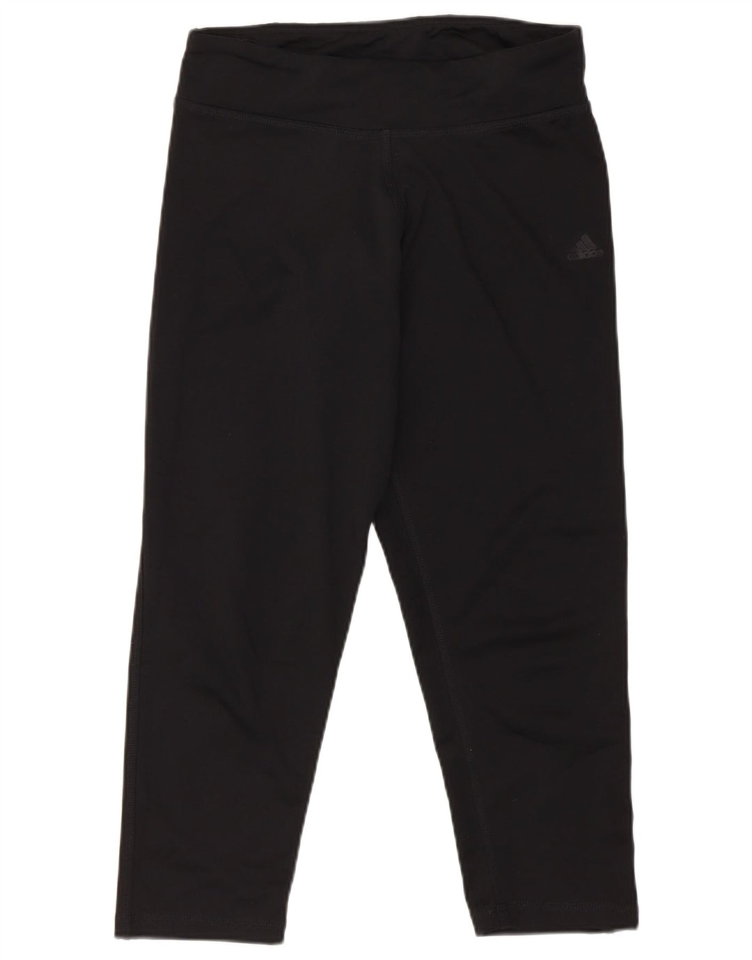Adidas Leggings Capri para Mujer Reino Unido 8/10 Pequeño Poliéster Negro