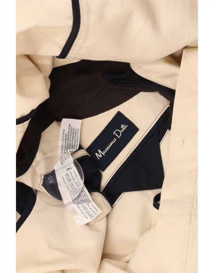 Massimo Dutti Chaqueta Blazer De 2 Botones Hombre EU 56 XL Algodón Beige