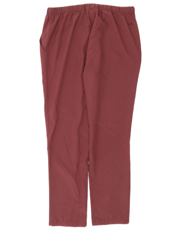 Rohan Pantalones ajustados de cintura alta para mujer UK 12 Medium W32 L29 Borgoña