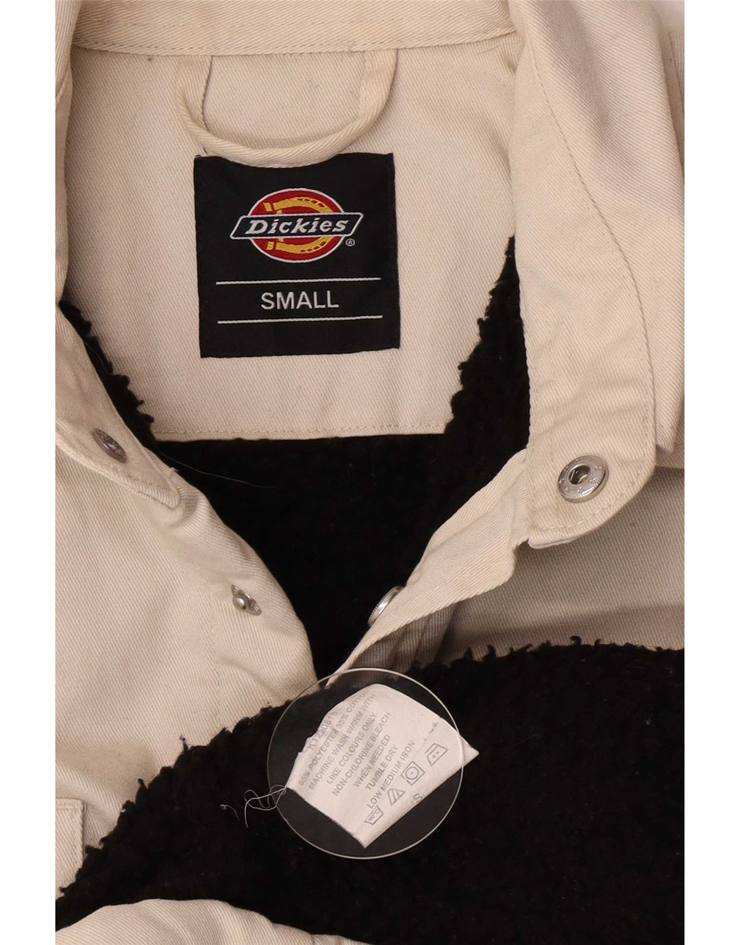 Dickies Chaqueta vaquera Sherpa para hombre UK 36 Small Beige Poliéster
