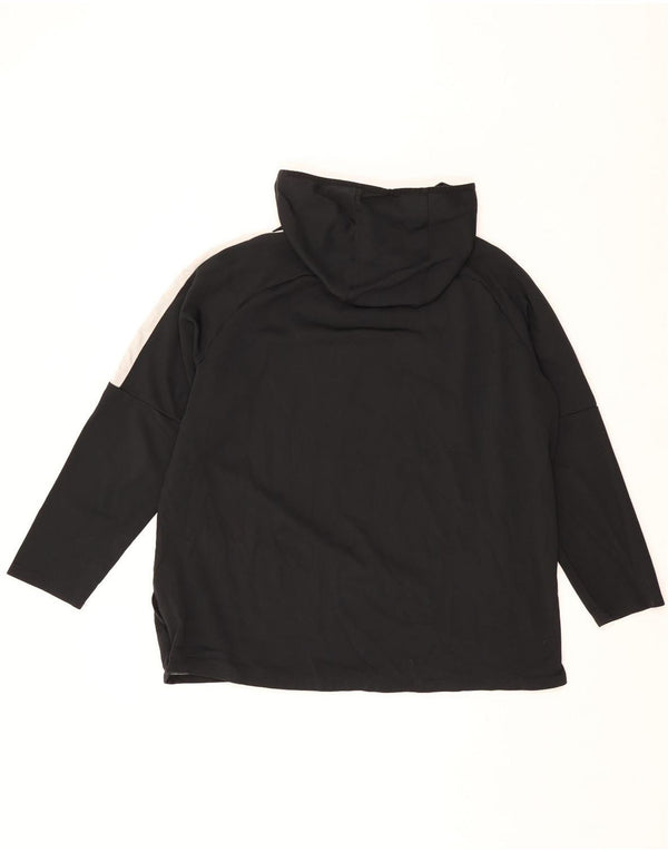 Nike Dri Fit Sudadera con capucha para hombre, talla 2XL, color negro, poliéster