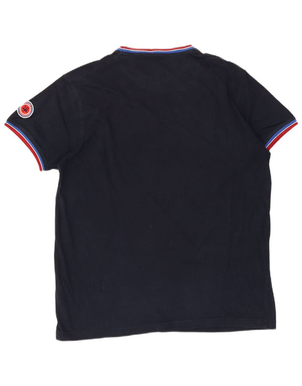 Harmont & Blaine Camiseta gráfica para hombre Top 2XL Algodón azul marino