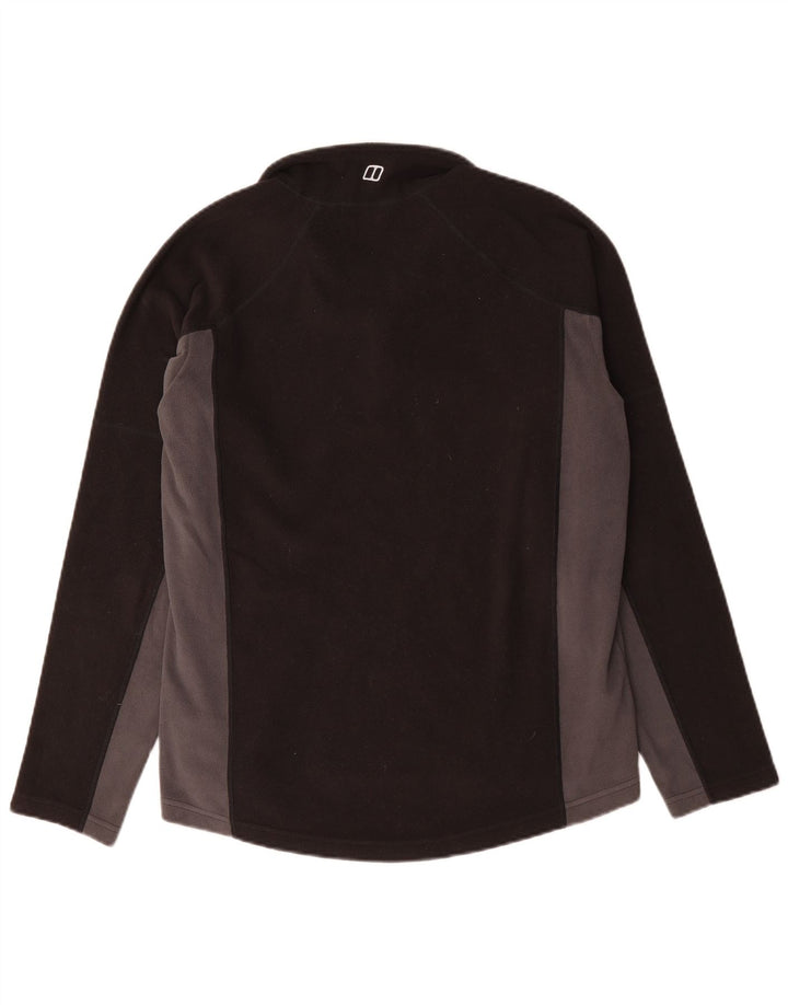 Berghaus Hombre Jersey De Forro Polar Con Cremallera En El Cuello Mediano Negro Poliéster Color Block