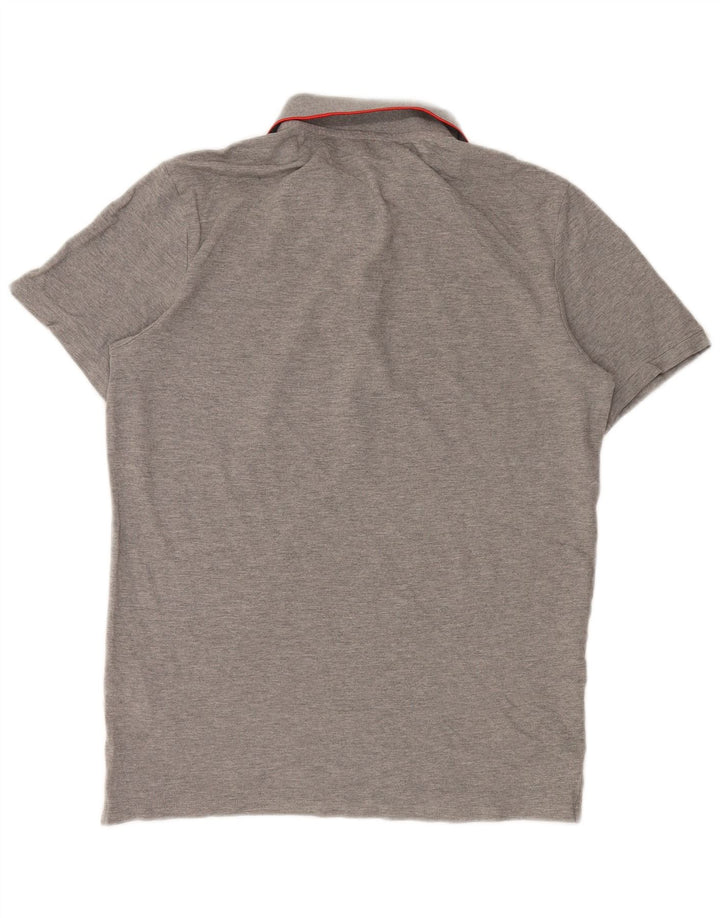 JACK & JONES Polo para hombre de algodón gris grande