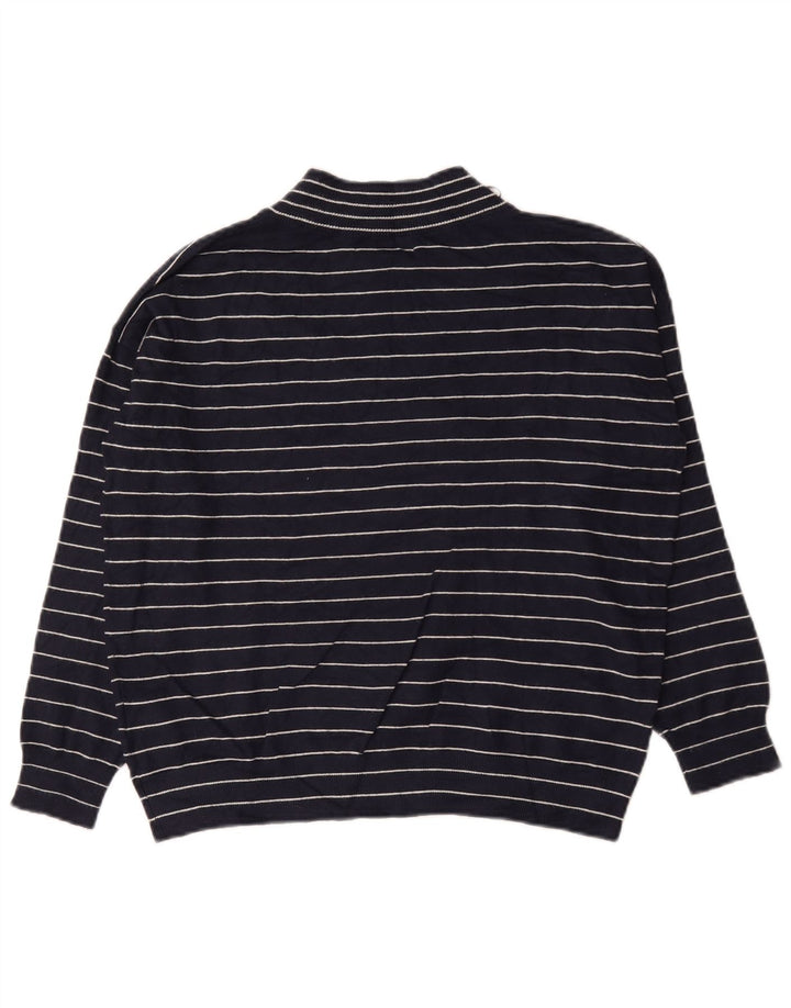 Marks & Spencer Suéter con Cuello en V para Mujer UK 10 Small Azul Marino