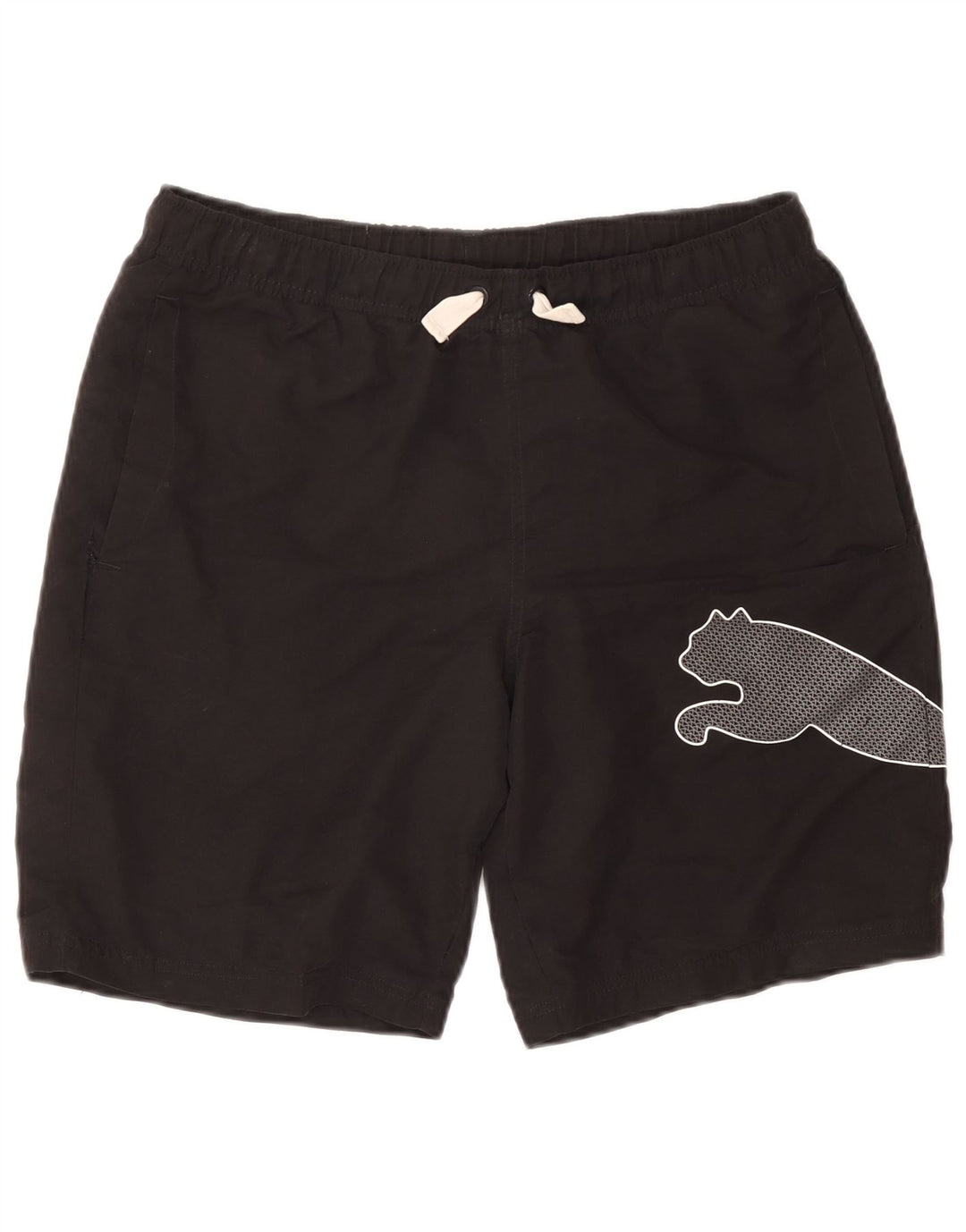 Puma Shorts Deportivos Gráficos Para Hombre Negro Mediano