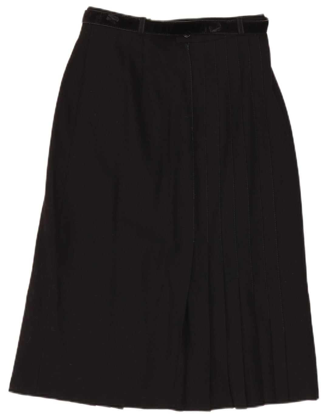 Vintage Mujer A-Line Falda W28 Medio Negro