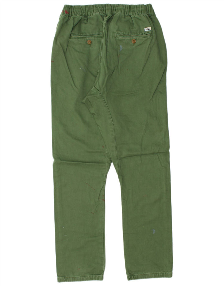 Pantalón chino recto Quiksilver para hombre Medium W30 L30 Poliéster verde