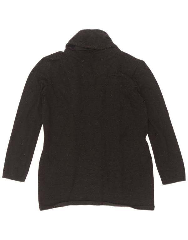 Zara - Cárdigan para mujer, talla 42, viscosa negra mediana