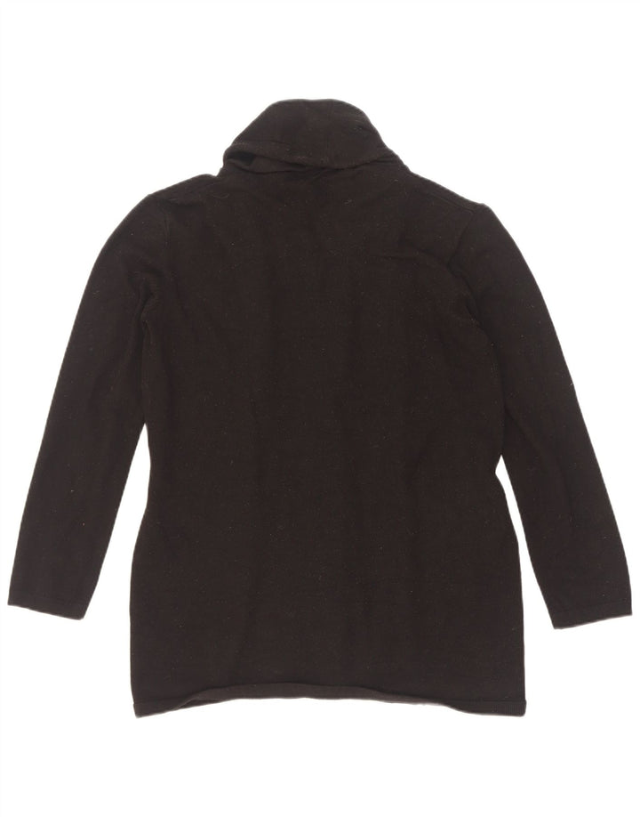 Zara - Cárdigan para mujer, talla 42, viscosa negra mediana
