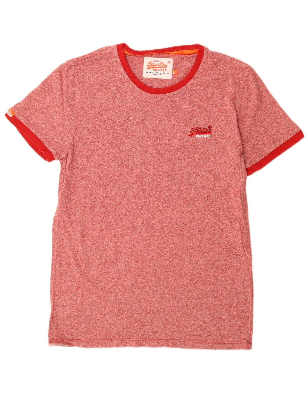 Superdry Camiseta con gráfico gráfico para hombre, talla grande, con motas rojas