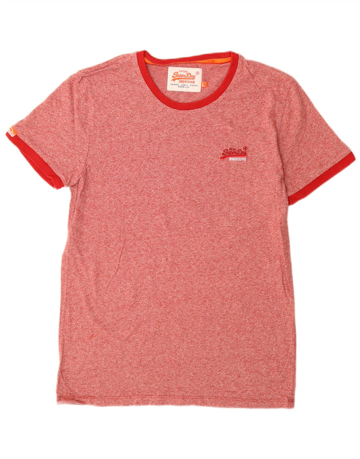 Superdry Camiseta con gráfico gráfico para hombre, talla grande, con motas rojas