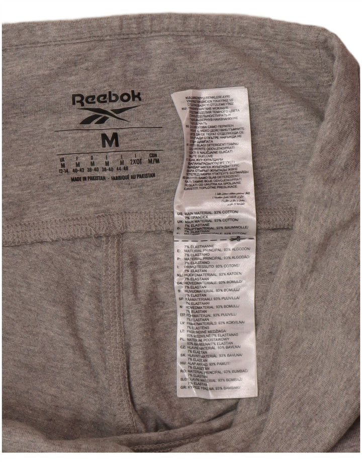 Reebok Leggings gráficos para mujer Reino Unido 12/14 Algodón gris medio