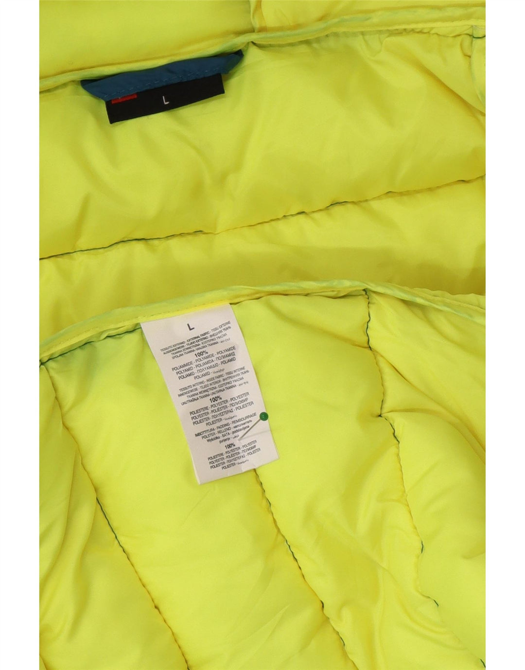 Lotto Chaqueta acolchada con capucha para hombre UK 40 Large Poliéster azul