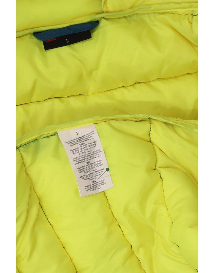 Lotto Chaqueta acolchada con capucha para hombre UK 40 Large Poliéster azul
