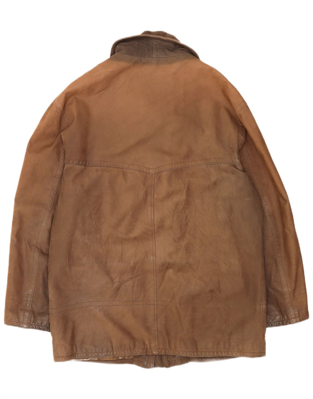 Conbipel Chaqueta de cuero para hombre IT 52 Cuero marrón grande