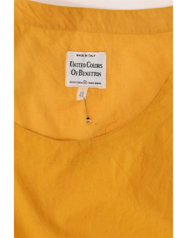 Benetton Blusa Sin Mangas IT 42 Amarillo Medio