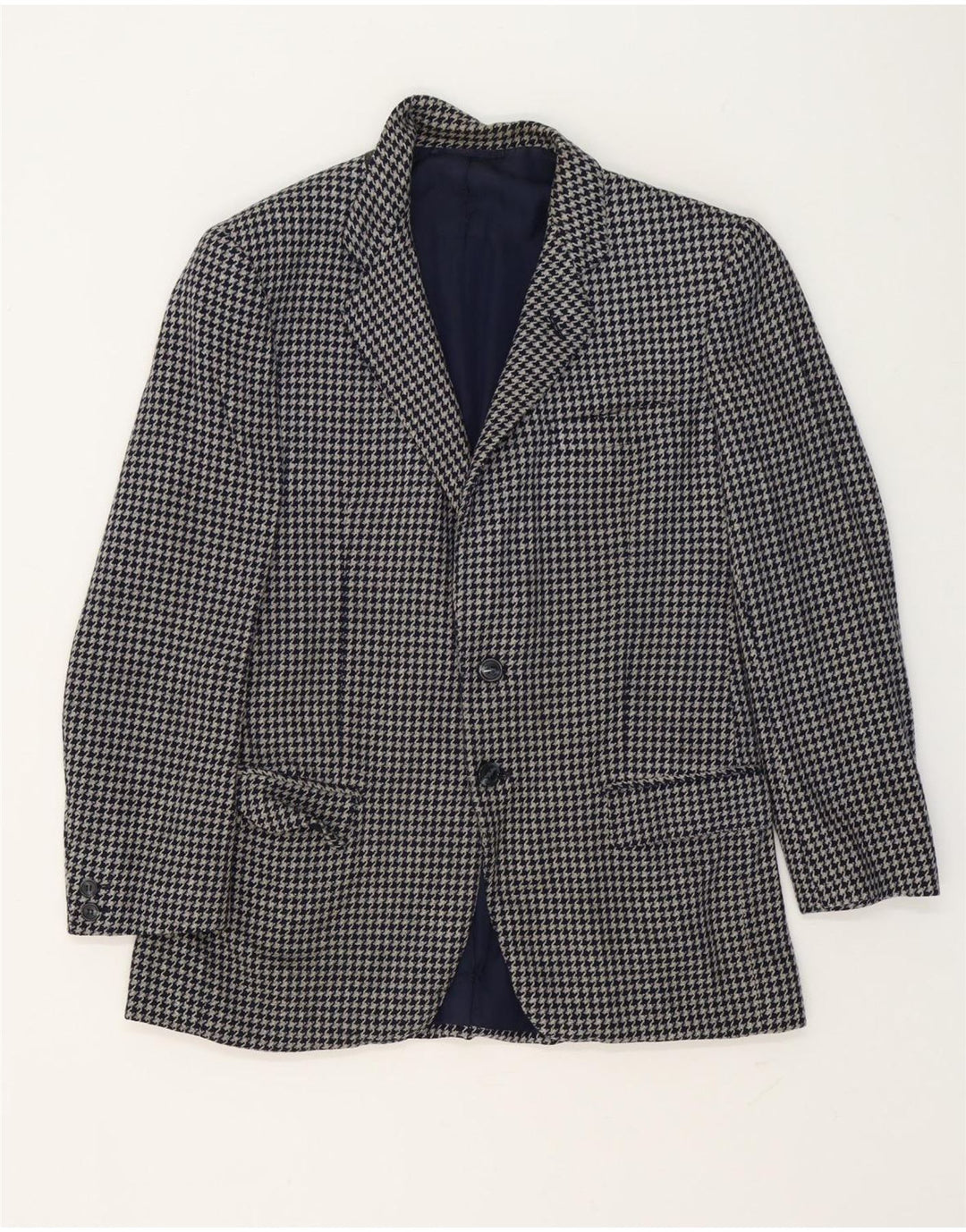 W.Bill London Chaqueta tipo blazer de 2 botones para hombre IT 48 Pata de gallo gris medio