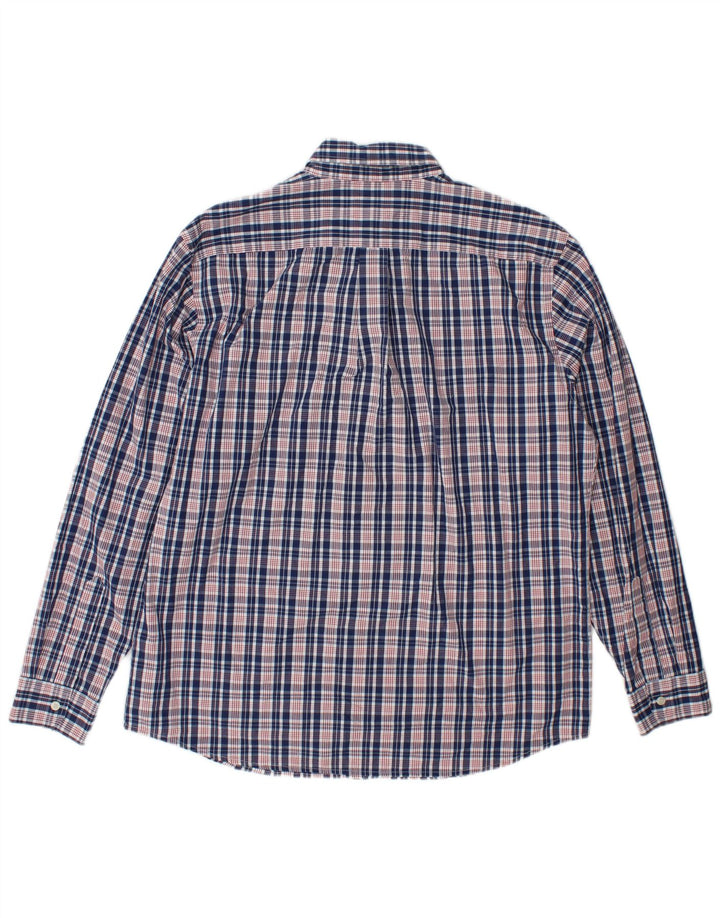 Camisa Dockers para hombre de algodón a cuadros azules grandes