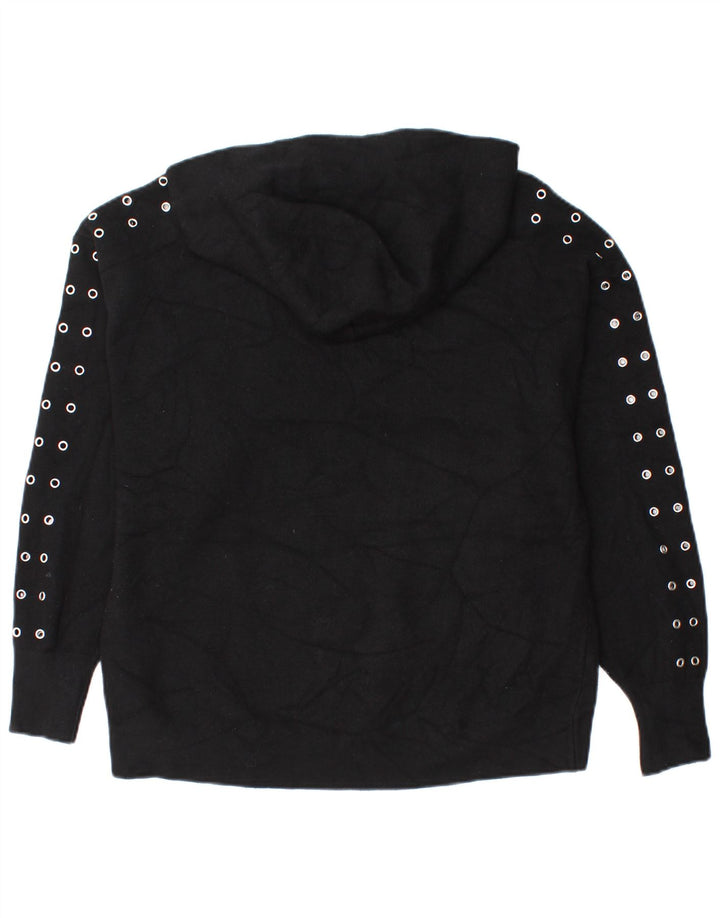 Zara Mujer Jersey Oversize Jersey UK 10 Small Viscosa Negra