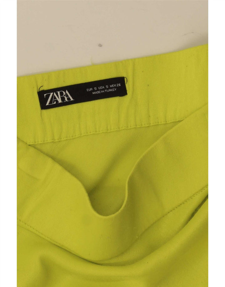 Zara Mujer Maxi Falda Pequeña W26 Verde