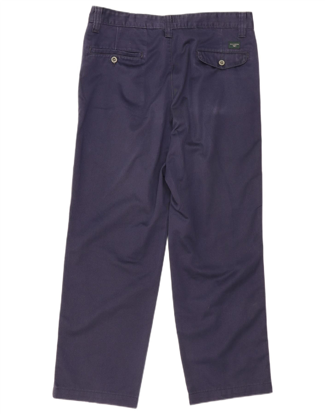 Dockers Pantalón chino con pinzas color caqui para hombre W33 L28 Azul marino