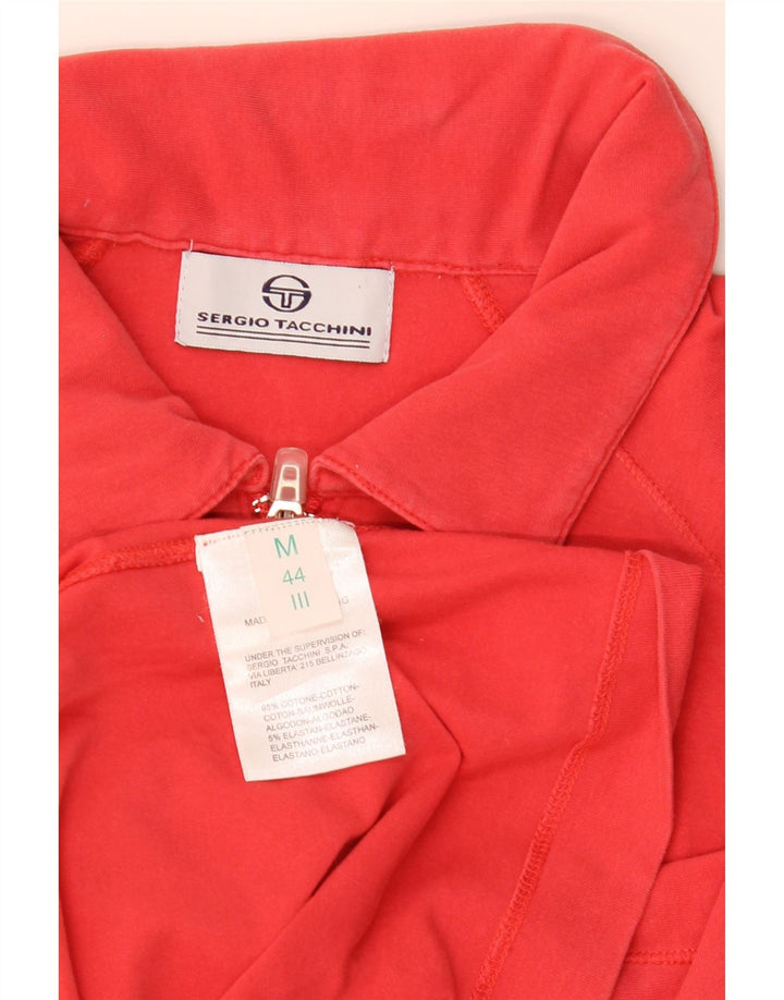 Sergio Tacchini Polo para mujer UK 12 Mediano Rojo Algodón
