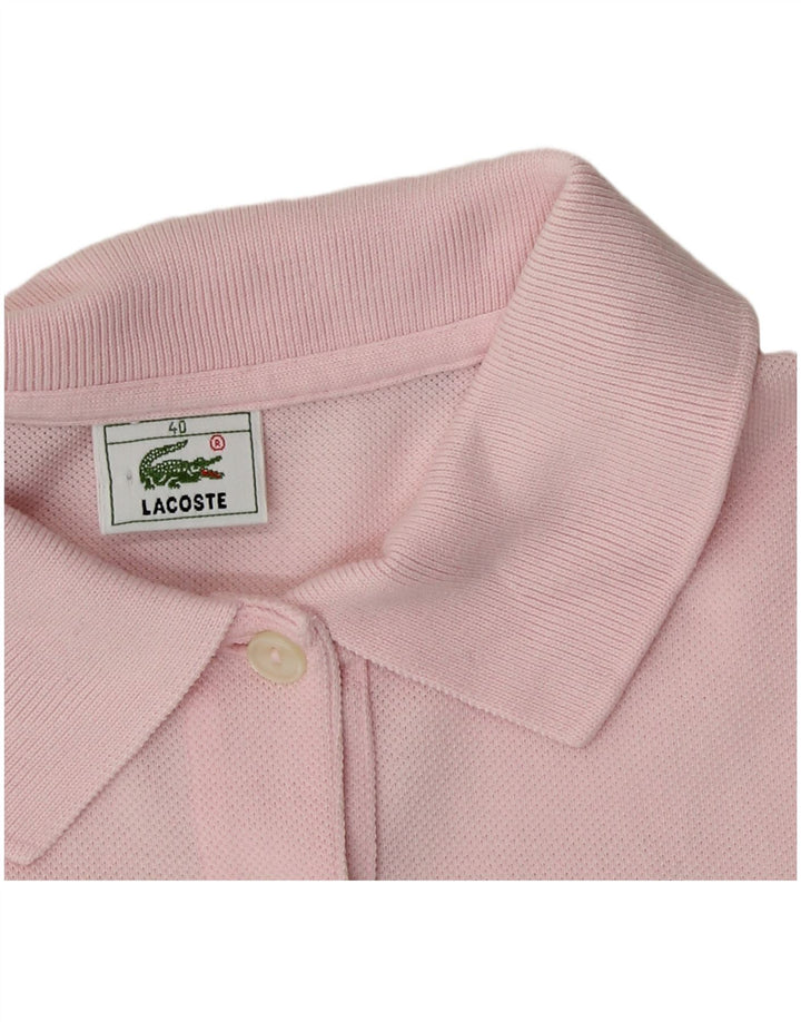 Polo Lacoste Mujer Talla 40 Algodón Rosa Medio