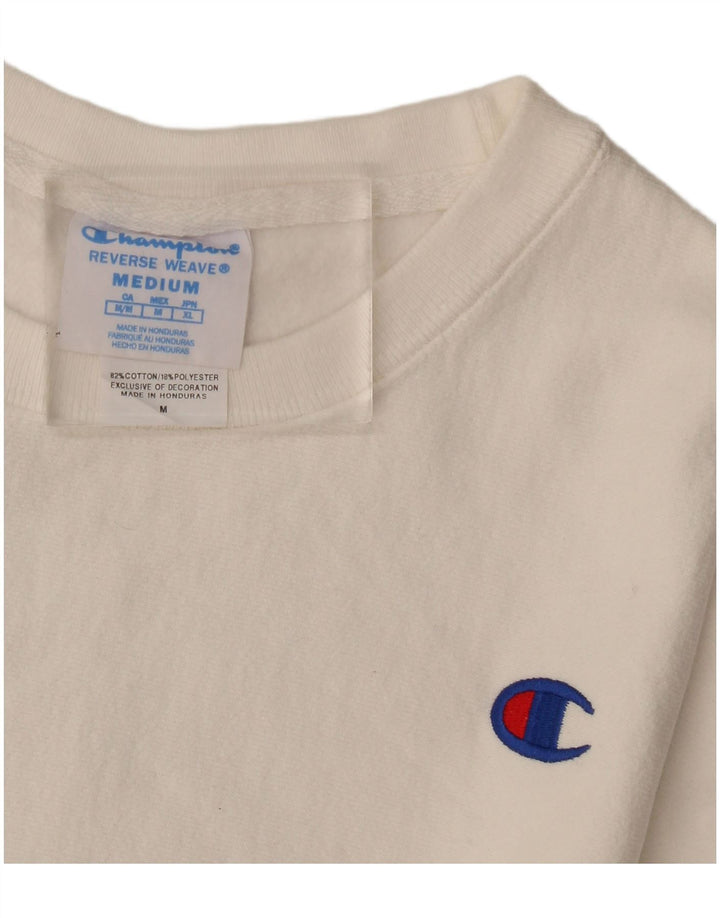 Champion Sudadera para mujer Jumper UK 14 Medium White Cotton