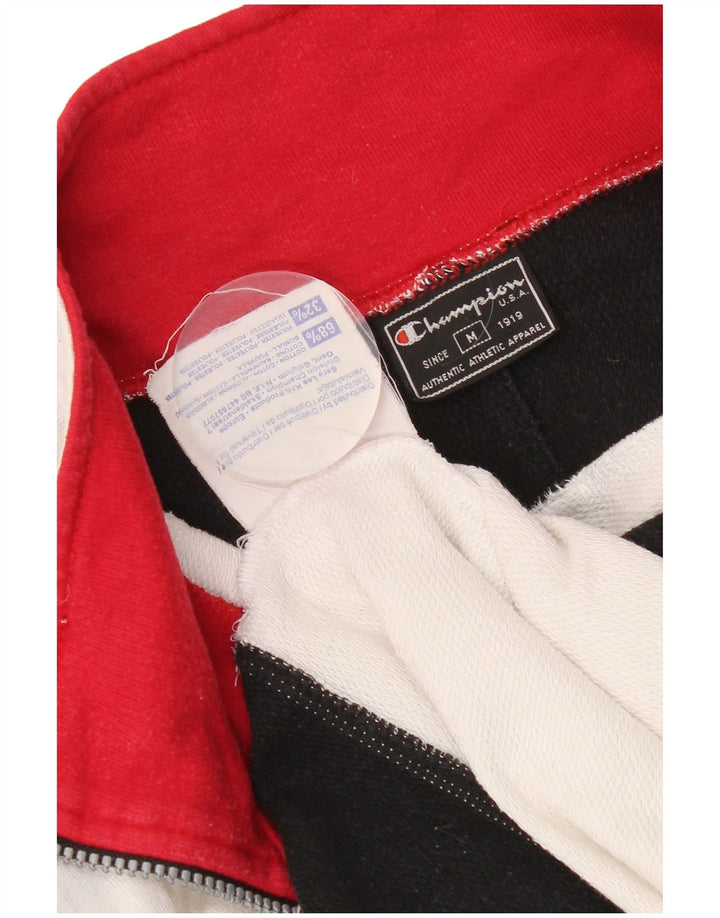 Champion Sudadera Con Gráfico Y Cuello Con Cremallera Jumper Medium White Colorblock