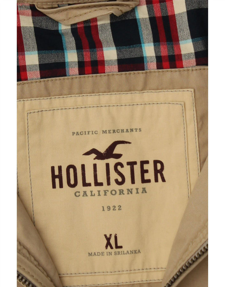HOLLISTER Chaqueta bomber para hombre UK 42 XL Algodón beige