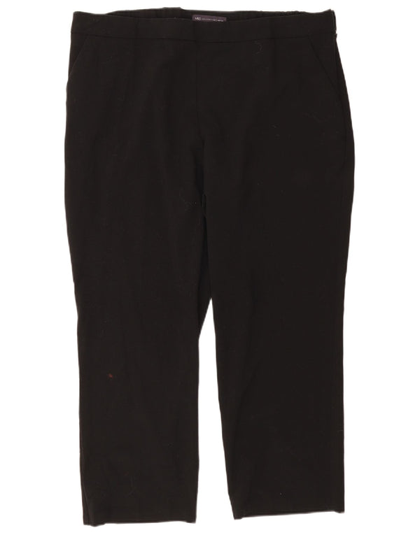 Marks & Spencer Pantalones cortos ajustados para mujer UK 18 XL W40 L24 Negro