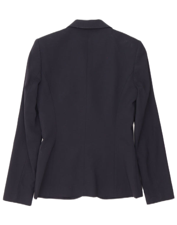 Hugo Boss Chaqueta Blazer de 2 Botones para Mujer UK 6 XS Lana Virgen Azul Marino