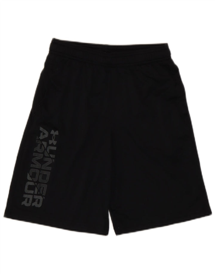 Under Armour Pantalones cortos deportivos con gráficos para niños 9-10 años Mediano Negro Poliéster