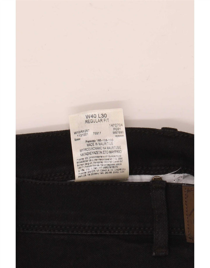 Wrangler Vaqueros Rectos De Corte Regular Para Mujer W40 L30 Algodón Negro