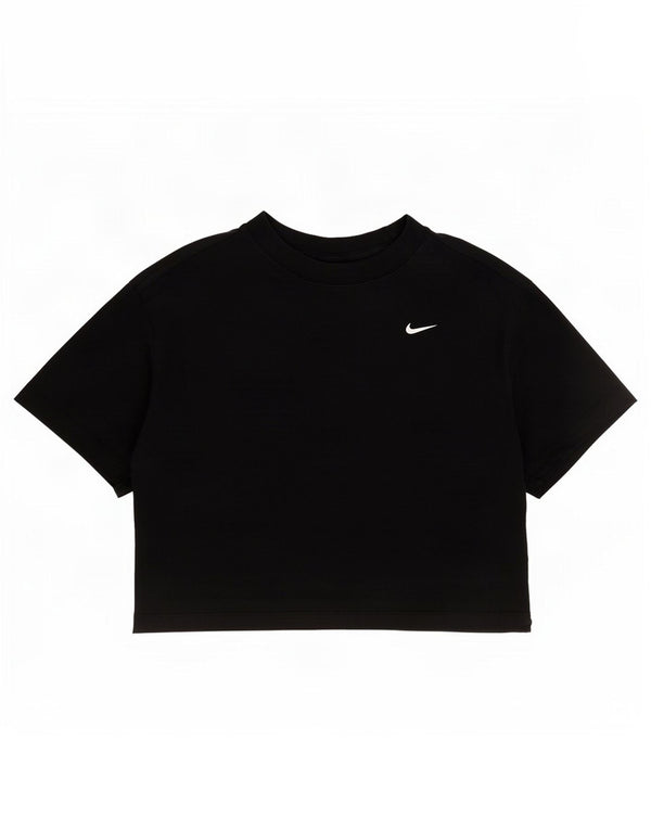 Nike Camiseta corta extragrande para mujer UK 10 Small Black Cotton