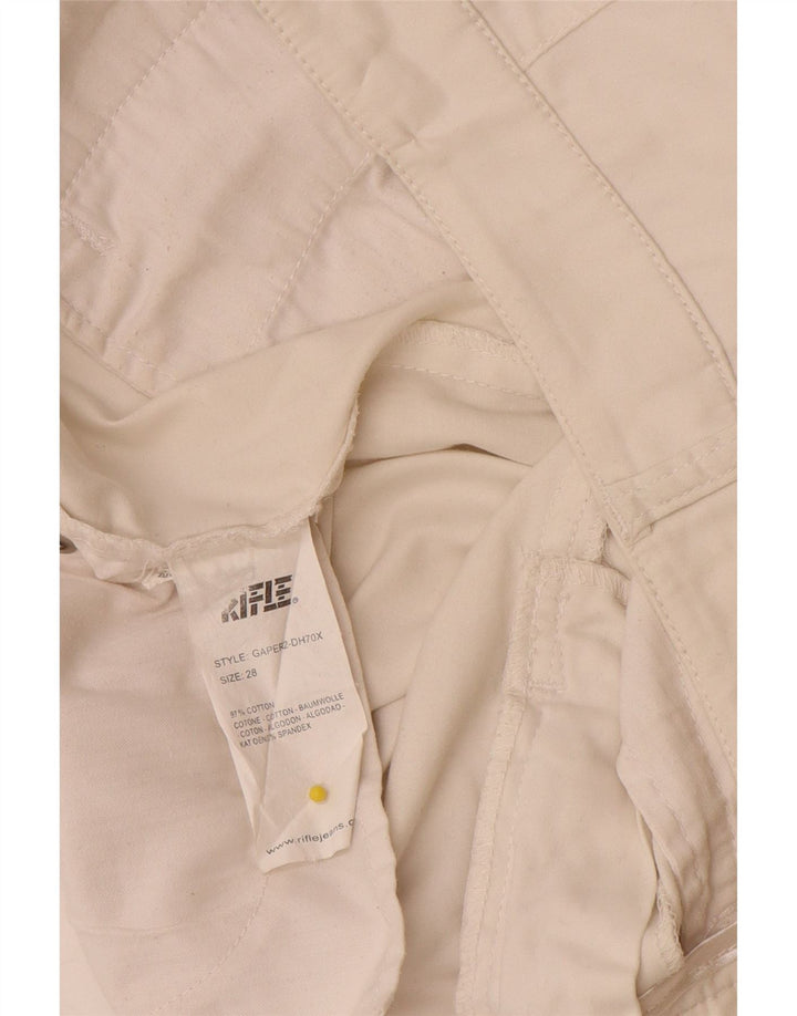 Pantalones Capri Mujer Rifle W28 L21 Algodón Blanco