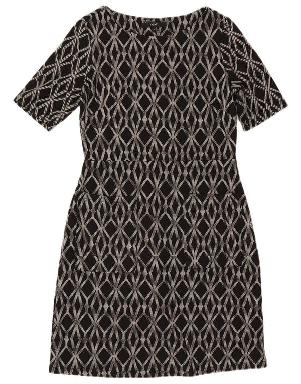 Next Vestido tubo para mujer UK 42 Poliéster geométrico gris medio